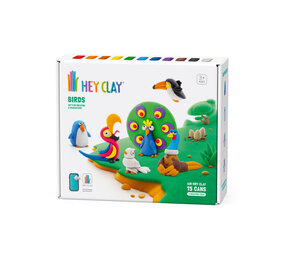 Hey Clay Hey Clay - boetseerklei - vogels (15 potjes) Hey Clay Hey Clay - boetseerklei - vogels (15 potjes)