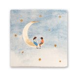 Storytiles Storytiles - tegel small - little friends on the moon (10x10 cm) Storytiles Storytiles - tegel small - little friends on the moon (10x10 cm)
