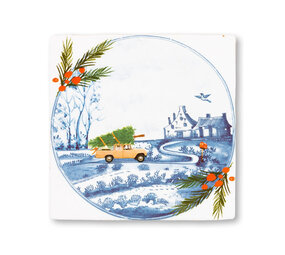 Storytiles Storytiles - tegel small - driving home for christmas (10x10 cm) Storytiles Storytiles - tegel small - driving home for christmas (10x10 cm)