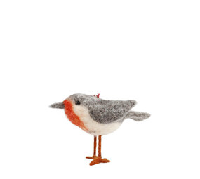 Sjaal met verhaal Sjaal met verhaal - hanger vogel - roodborstje