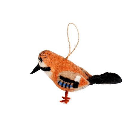 Sjaal met verhaal Sjaal met verhaal - hanger vogel - vlaamse gaai