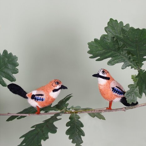 Sjaal met verhaal Sjaal met verhaal - hanger vogel - vlaamse gaai
