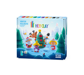 Hey Clay Hey Clay - boetseerklei - winter holidays (15 potjes) Hey Clay Hey Clay - boetseerklei - winter holidays (15 potjes)