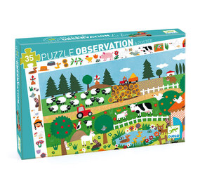 Djeco Djeco - zoek puzzel - de boerderij  (35 stukjes)