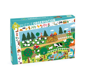 Djeco Djeco - zoek puzzel - de boerderij  (35 stukjes) Djeco Djeco - zoek puzzel - de boerderij  (35 stukjes)