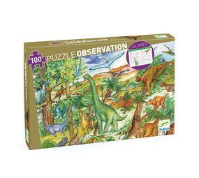 Djeco Djeco - zoek puzzel - dinosaurs (100 stukjes) Djeco Djeco - zoek puzzel - dinosaurs (100 stukjes)