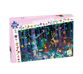 Djeco Djeco - zoek puzzel - enchanted forest  (100 stukjes) Djeco Djeco - zoek puzzel - enchanted forest  (100 stukjes)