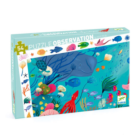 Djeco Djeco - zoek puzzel - onderwaterleven (54 stukjes) Djeco Djeco - zoek puzzel - onderwaterleven (54 stukjes)