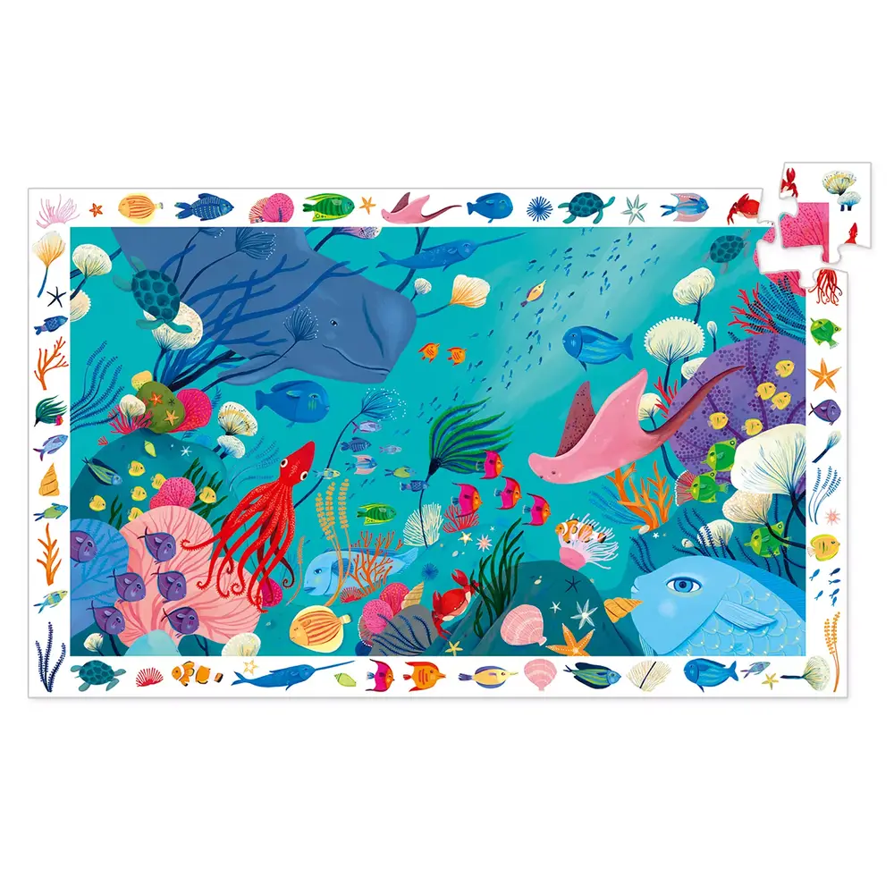 Djeco Djeco - zoek puzzel - onderwaterleven (54 stukjes) Djeco Djeco - zoek puzzel - onderwaterleven (54 stukjes)