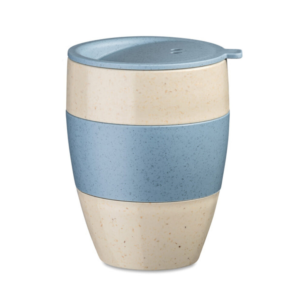 Koziol Koziol - aroma to go beker 2.0 (400 ml) - desert sand/flower blue