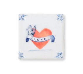 Storytiles Storytiles - tegel magneet - with all my heart (6x6 cm)