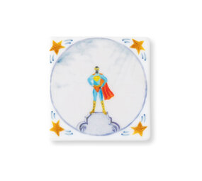 Storytiles Storytiles - tegel magneet - superman (6x6 cm) Storytiles Storytiles - tegel magneet - superman (6x6 cm)
