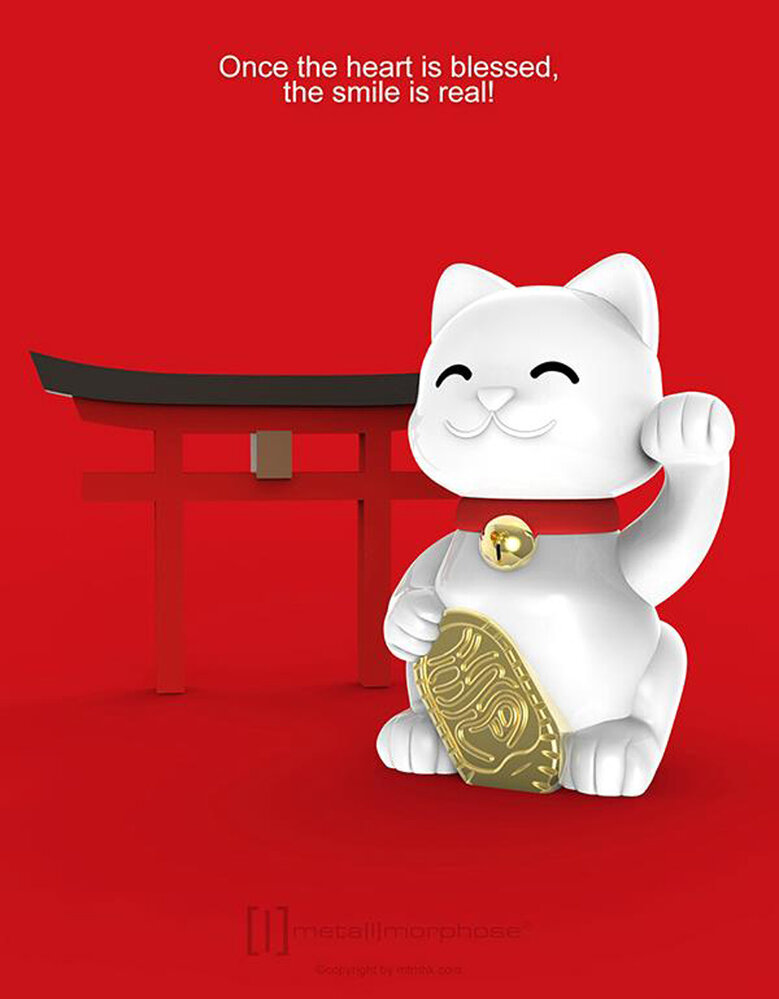 Metalmorphose Metalmorphose - sleutelhanger - lucky cat