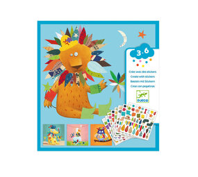 Djeco Djeco - stickers plakken - dieren Djeco Djeco - stickers plakken - dieren
