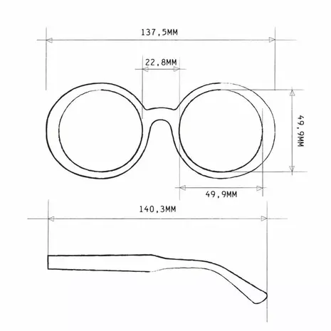 Okkia Okkia - leesbril laura - rond - classic havana