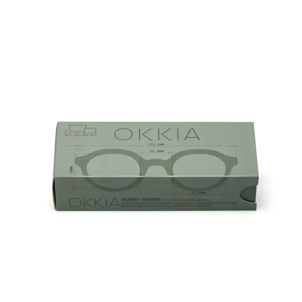 Okkia Okkia - leesbril lauro - rond - green sage Okkia Okkia - leesbril lauro - rond - green sage