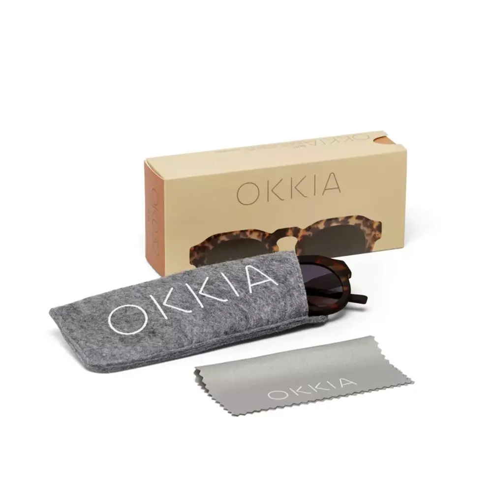 Okkia Okkia - zonnebril zeno - rond - classic havana Okkia Okkia - zonnebril zeno - rond - classic havana