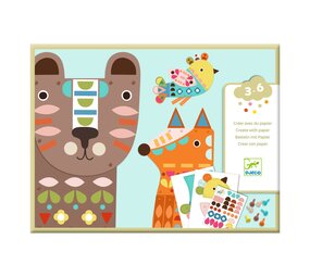 Djeco Djeco - collage - 3 grote dieren Djeco Djeco - collage - 3 grote dieren