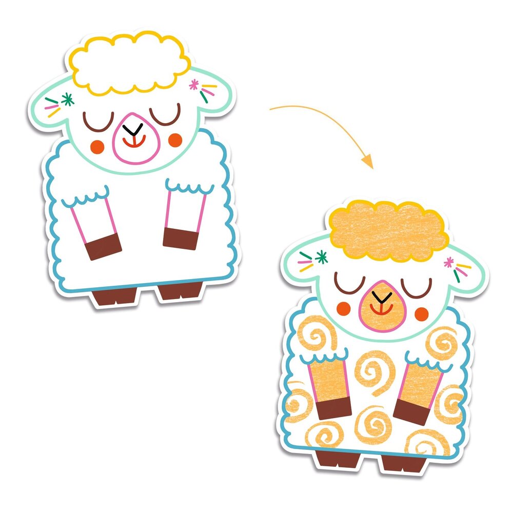 Djeco Djeco - magische kleurplaten - dieren Djeco Djeco - magische kleurplaten - dieren