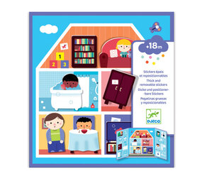 Djeco Djeco - herbruikbare stickers - huis