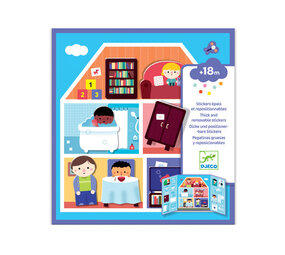 Djeco Djeco - herbruikbare stickers - huis Djeco Djeco - herbruikbare stickers - huis