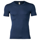 Engel Natur Engel Natur - wollen shirt heren korte mouw - navy blue