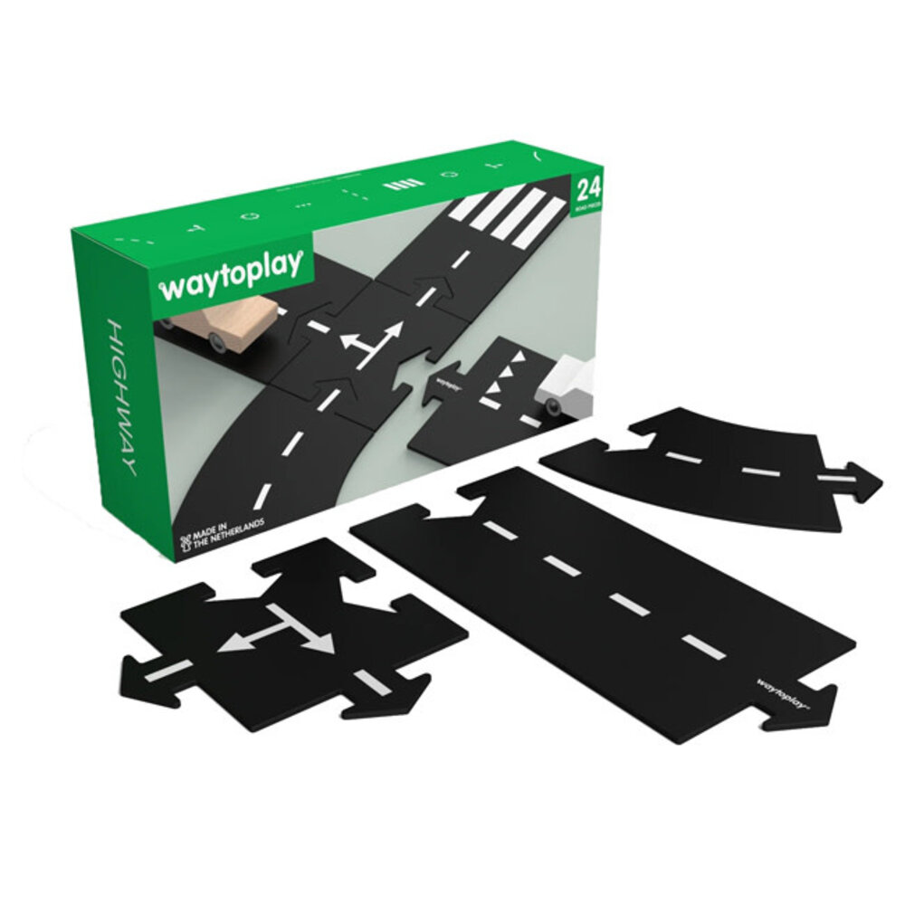Way to play Way to play - flexibele autobaan - highway (24 stuks) Way to play Way to play - flexibele autobaan - highway (24 stuks)