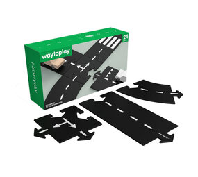 Way to play Way to play - flexibele autobaan - highway (24 stuks) Way to play Way to play - flexibele autobaan - highway (24 stuks)