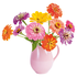 Flat flowers - raamsticker - zinnia (30 x 30 cm) Flat flowers - raamsticker - zinnia (30 x 30 cm)