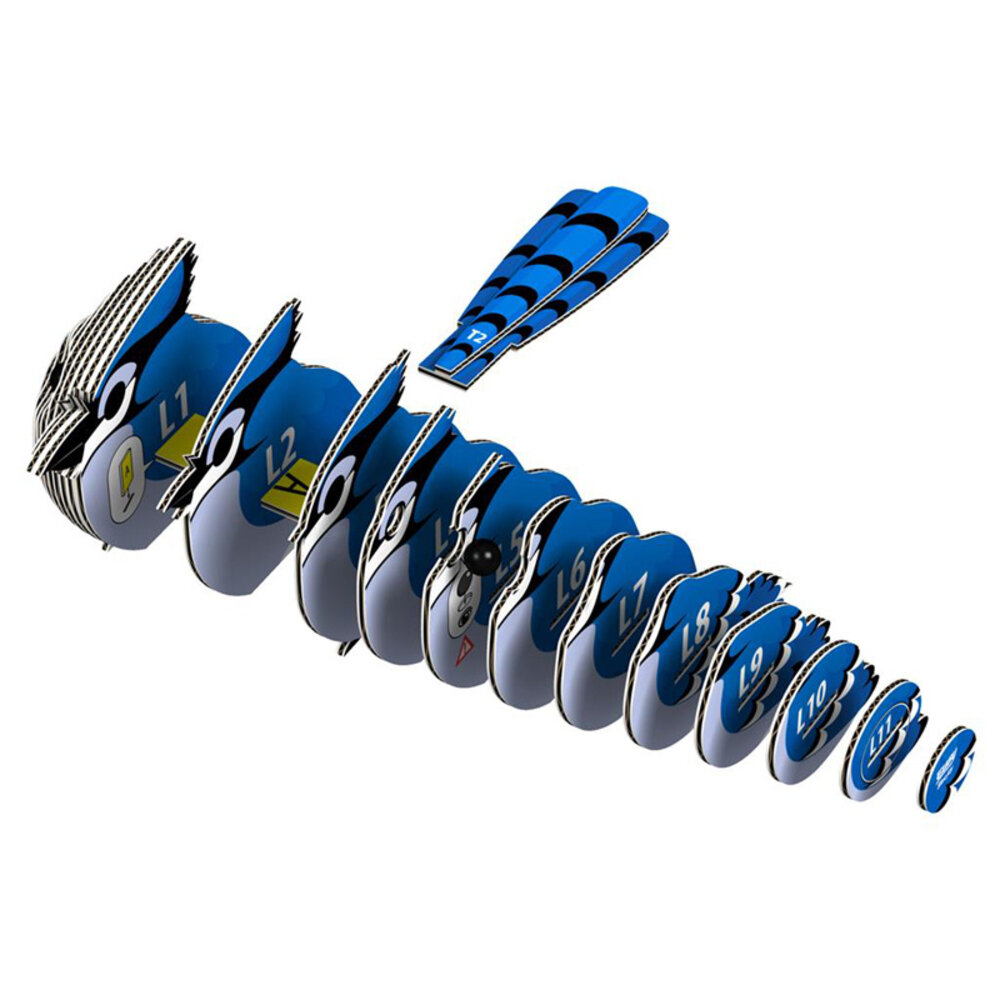 Eugy Eugy - 3d model - blauwe gaai (nr 067)