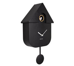 Karlsson Karlsson - wandklok - modern cuckoo - black Karlsson Karlsson - wandklok - modern cuckoo - black