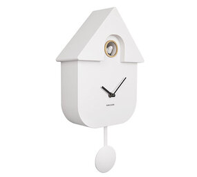 Karlsson Karlsson - wandklok - modern cuckoo - white Karlsson Karlsson - wandklok - modern cuckoo - white
