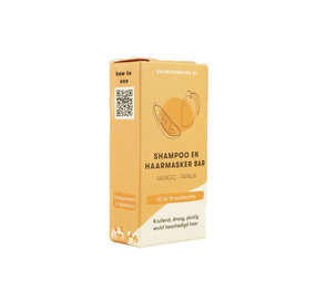 Shampoo bars SB - mini shampoo & haarmasker - mango papaja Shampoo bars SB - mini shampoo & haarmasker - mango papaja