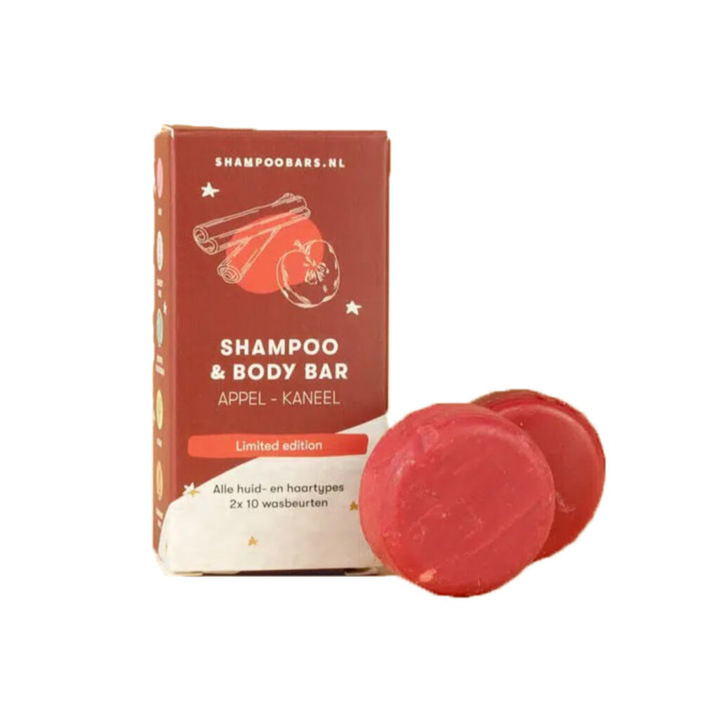 Shampoo bars SB - mini shampoo & body bar - appel kaneel Shampoo bars SB - mini shampoo & body bar - appel kaneel