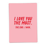 Kaart Blanche Kaart blanche - wenskaart - love you the most Kaart Blanche Kaart blanche - wenskaart - love you the most