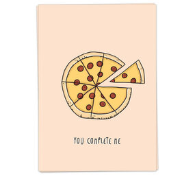 Kaart Blanche Kaart blanche - wenskaart - you complete me