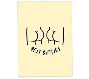 Kaart Blanche Kaart blanche - wenskaart - best butties