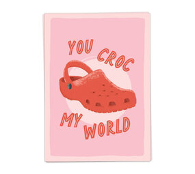 Kaart Blanche Kaart blanche - wenskaart - croc my world Kaart Blanche Kaart blanche - wenskaart - croc my world