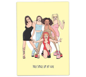Kaart Blanche Kaart blanche - wenskaart - you spice up my life