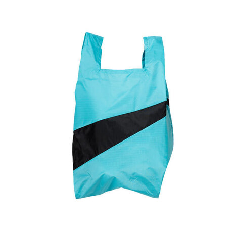 Susan Bijl Susan Bijl - the new shopping bag medium - lichtblauw & zwart Susan Bijl Susan Bijl - the new shopping bag medium - lichtblauw & zwart