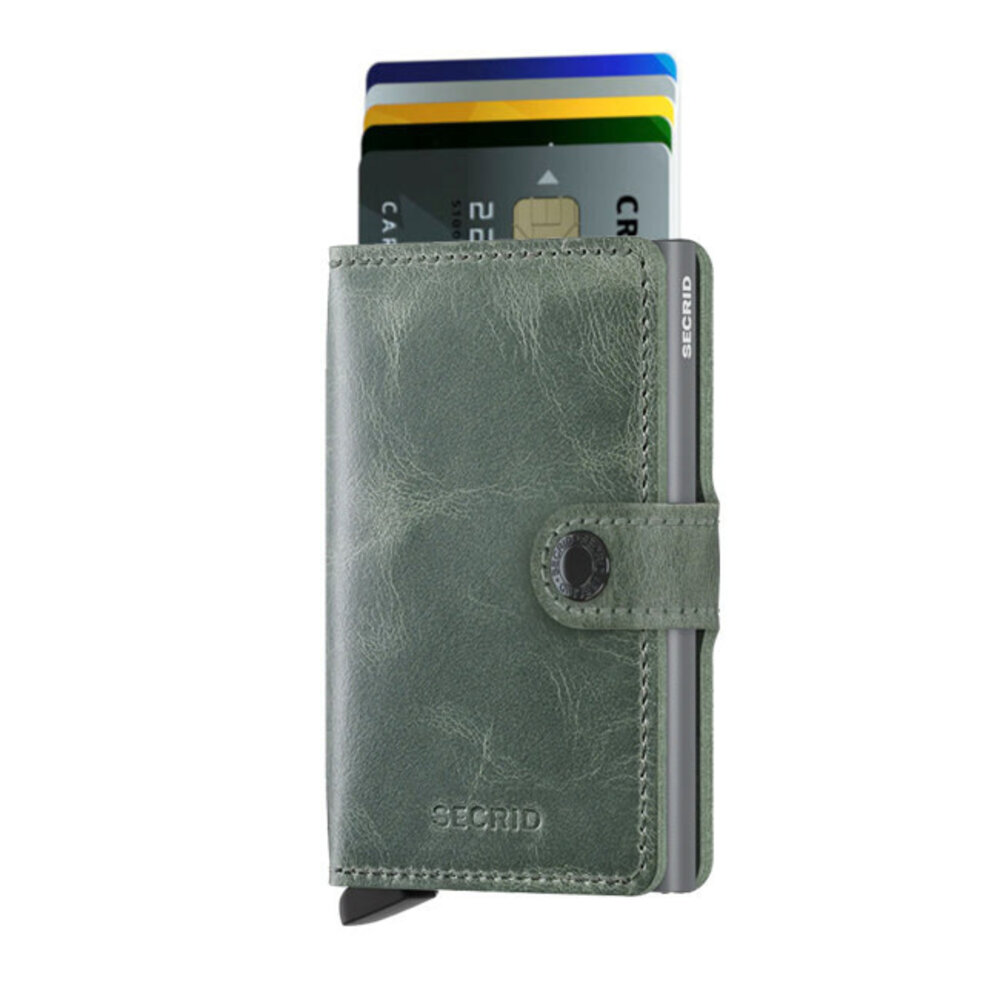Secrid Secrid - miniwallet vintage - saliegroen Secrid Secrid - miniwallet vintage - saliegroen