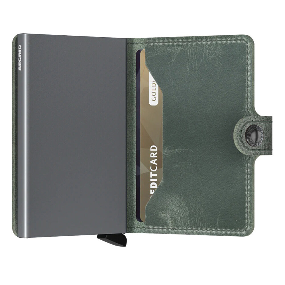 Secrid Secrid - miniwallet vintage - saliegroen Secrid Secrid - miniwallet vintage - saliegroen