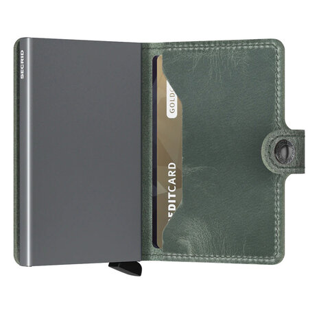 Secrid Secrid - miniwallet vintage - saliegroen Secrid Secrid - miniwallet vintage - saliegroen