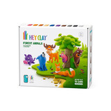 Hey Clay Hey Clay - boetseerklei - bosdieren (15 potjes)
