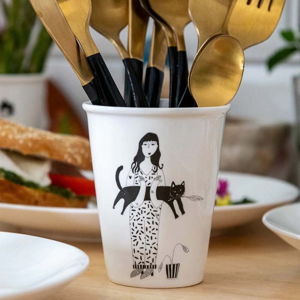 Helen b Helen b - beker - zwarte kat