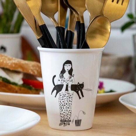 Helen b Helen b - beker - zwarte kat