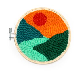 Kikkerland Kikkerland - punch needle kit - landschap Kikkerland Kikkerland - punch needle kit - landschap