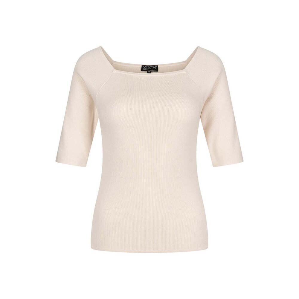 Zilch Zilch - bamboo top met vierkante hals - roomwit Zilch Zilch - bamboo top met vierkante hals - roomwit