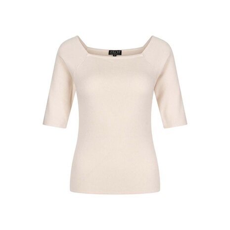 Zilch Zilch - bamboo top met vierkante hals - roomwit Zilch Zilch - bamboo top met vierkante hals - roomwit