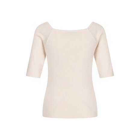 Zilch Zilch - bamboo top met vierkante hals - roomwit Zilch Zilch - bamboo top met vierkante hals - roomwit